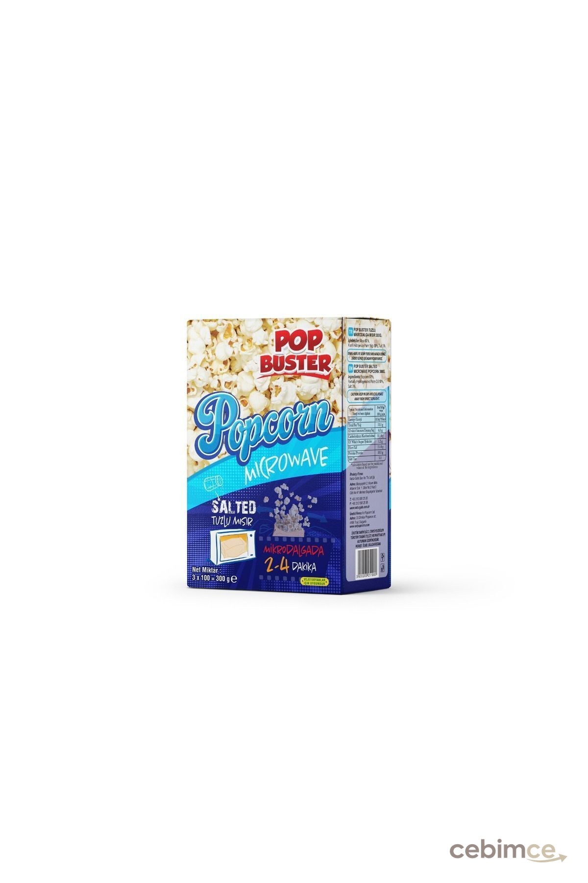 POP BUSTER Tuzlu Mikrodalga Mısır 3 'Lü