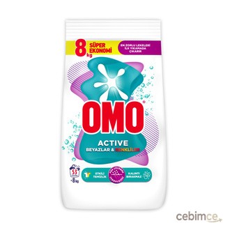 Omo Active Beyazlar & Renkliler 8 Kg