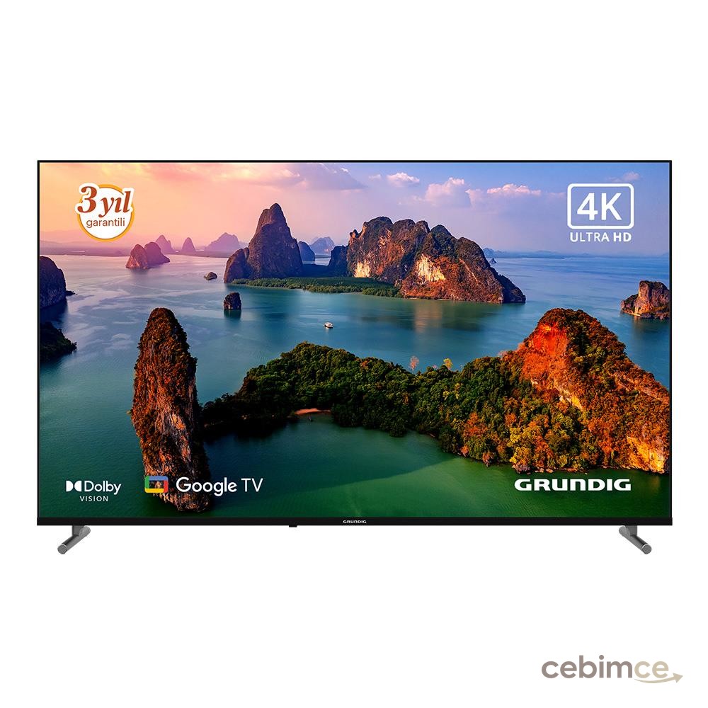 GRUNDIG 55GKU750 55inc 139 cm 4K UHD Google Smart TV,Uydu Alıcılı