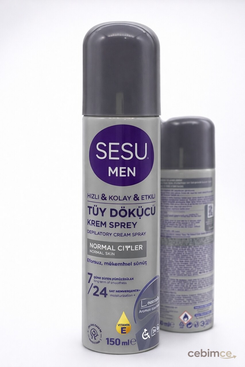Sesu Men Tüy Dökücü Krem Sprey 150 ML