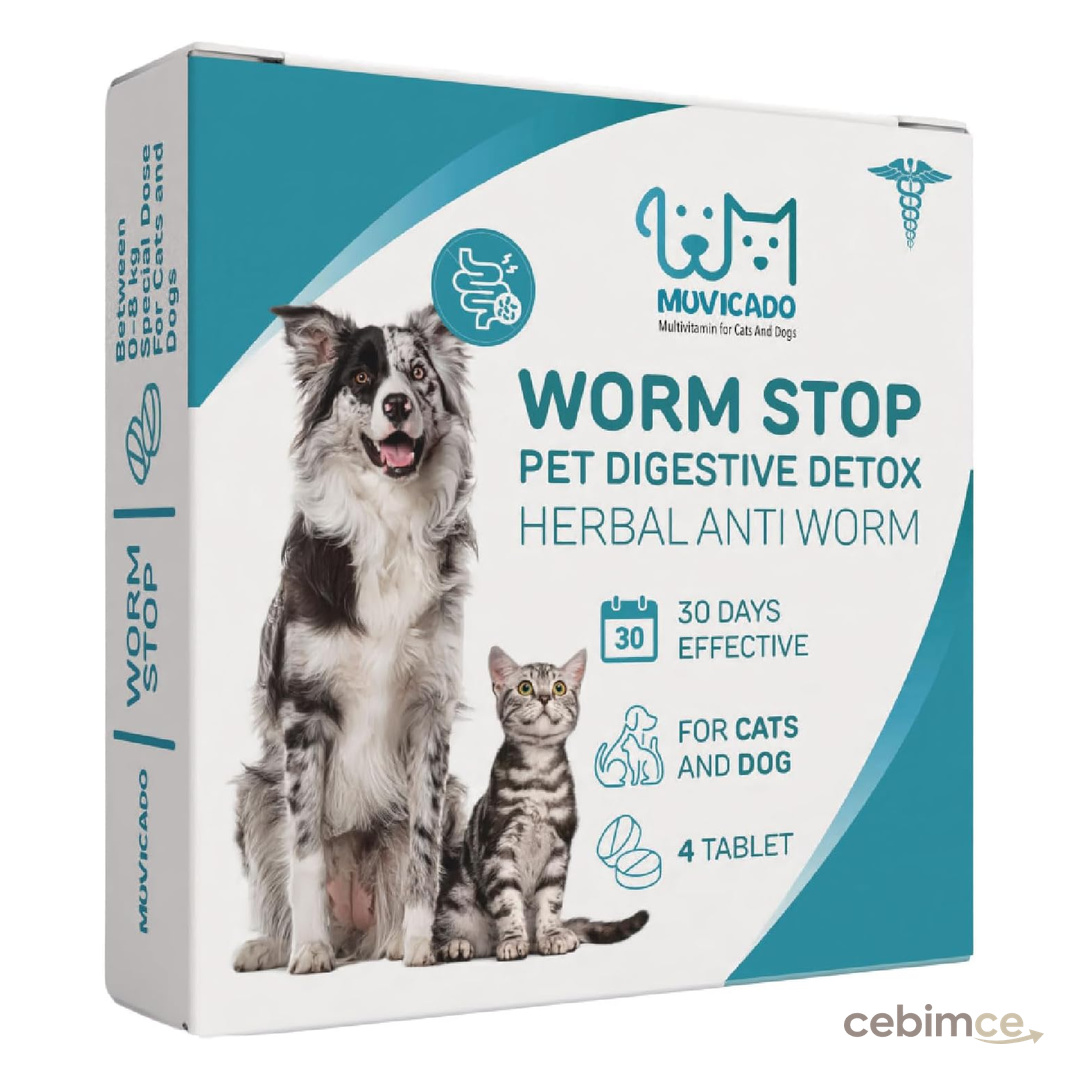 Muvicado Worm Stop Kedi Köpek İç Organizma Tableti