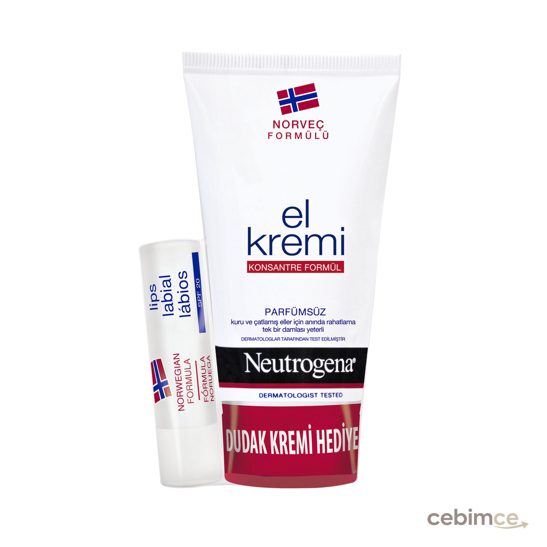Neutrogena Parfümsüz El Kremi Ve Dudak Nemlendirici Hediyeli Set