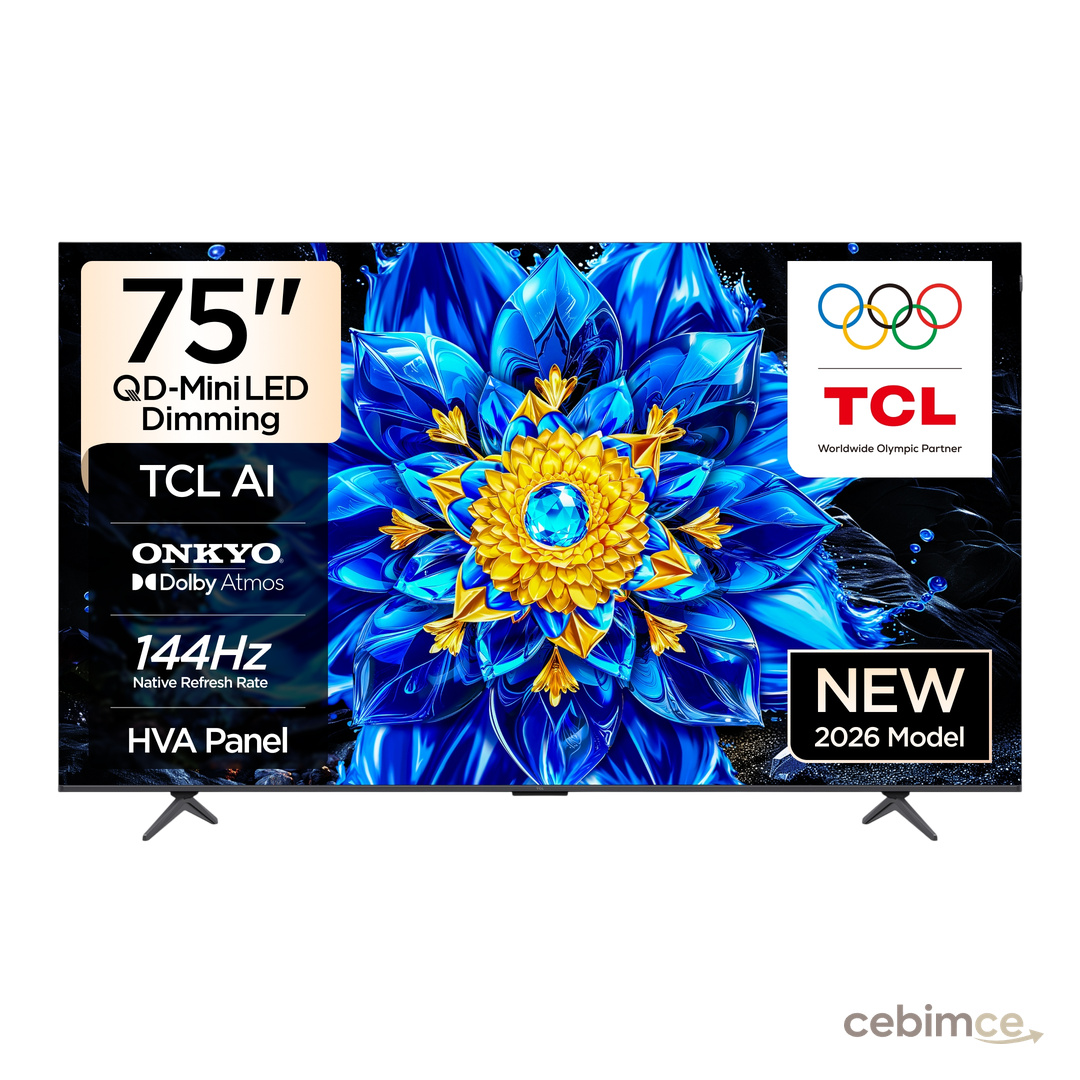 TCL 75P8L 75 inç 190 Ekran Uydu Alıcılı Smart 4K Premium Google QLED TV