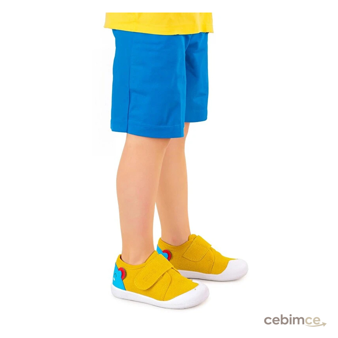 Kiko Kids Catly Cırtlı Erkek Bebek İlk Adım  Ayakkabı