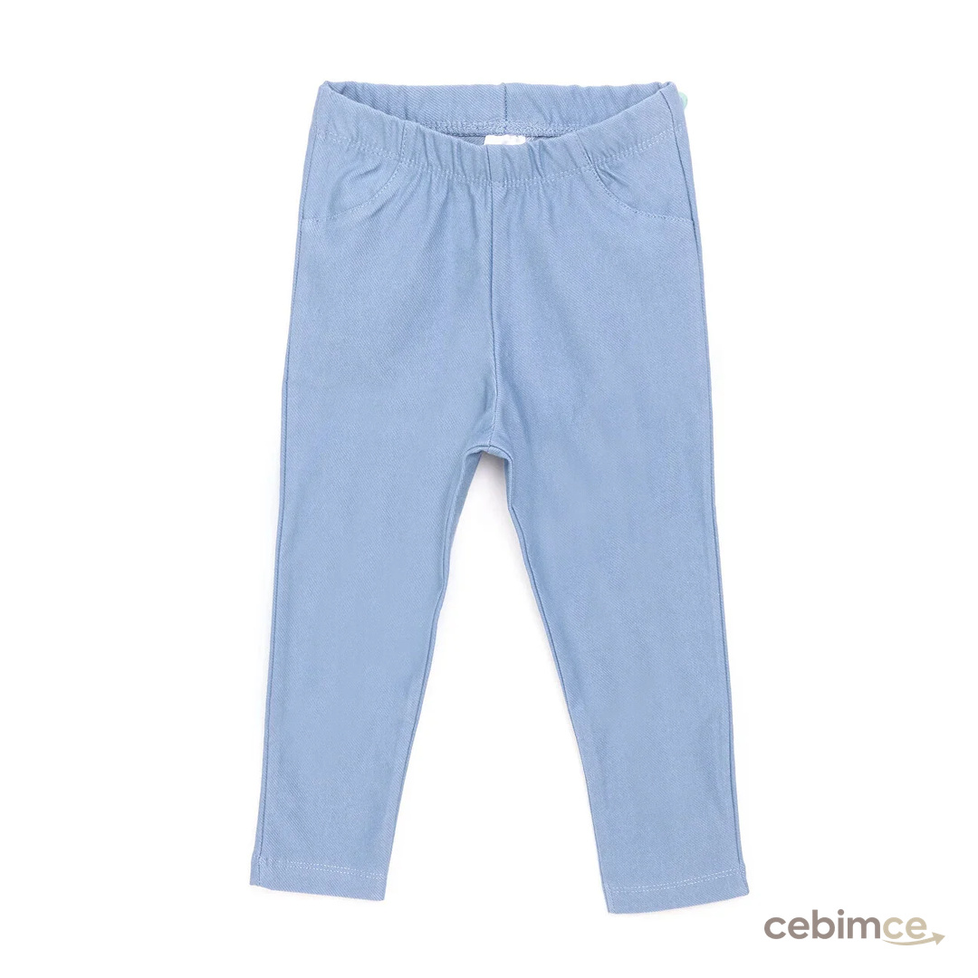 HelloBaby Kız Denim Görünümlü Tayt Kız Bebek