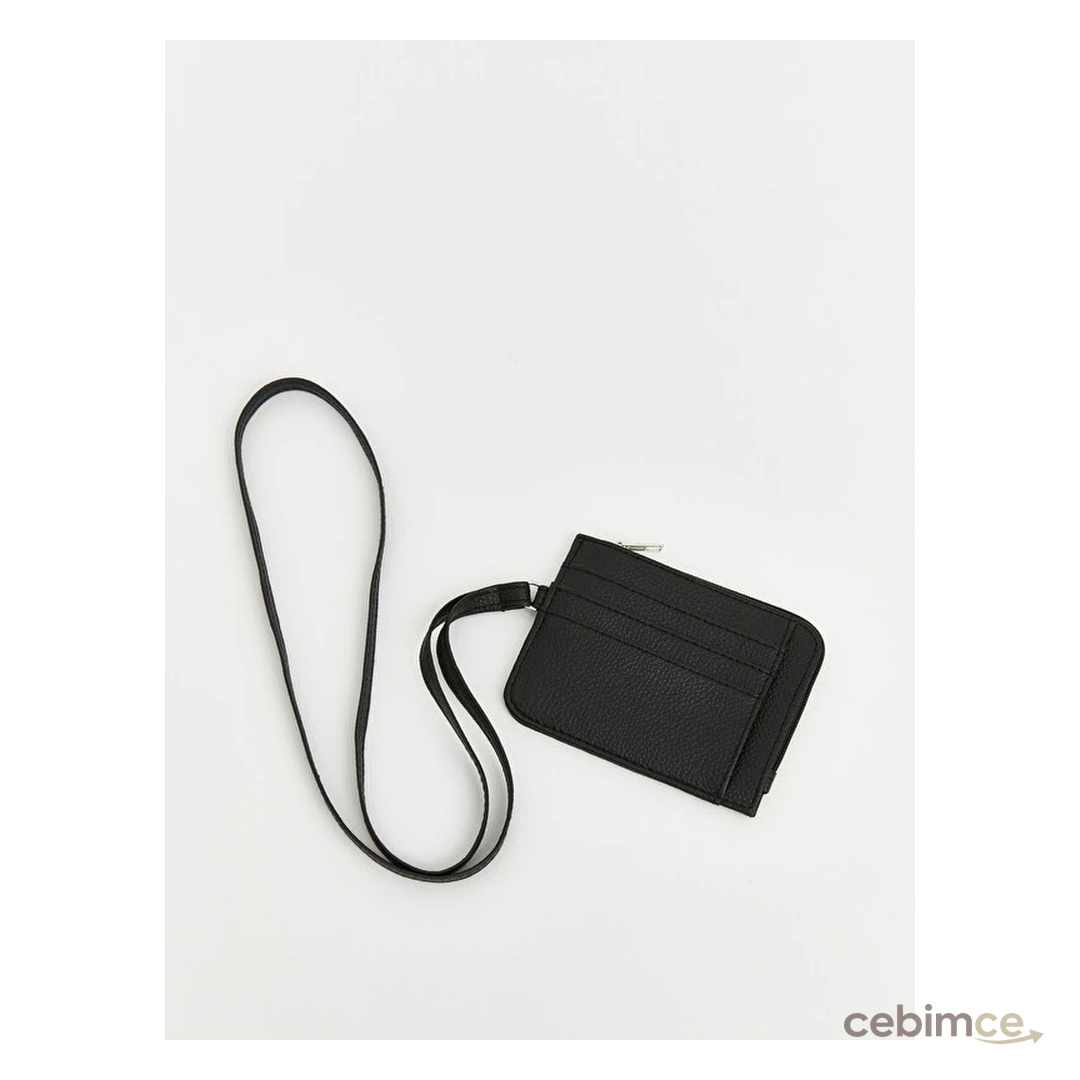 LCW ACCESSORIES Deri Görünümlü Boyun Askılı Erkek Çocuk Cüzdan