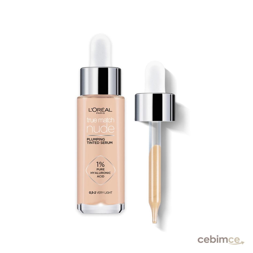 L'Oréal Paris True Match Nude Fondöten Serum 0.5-2 Very Light
