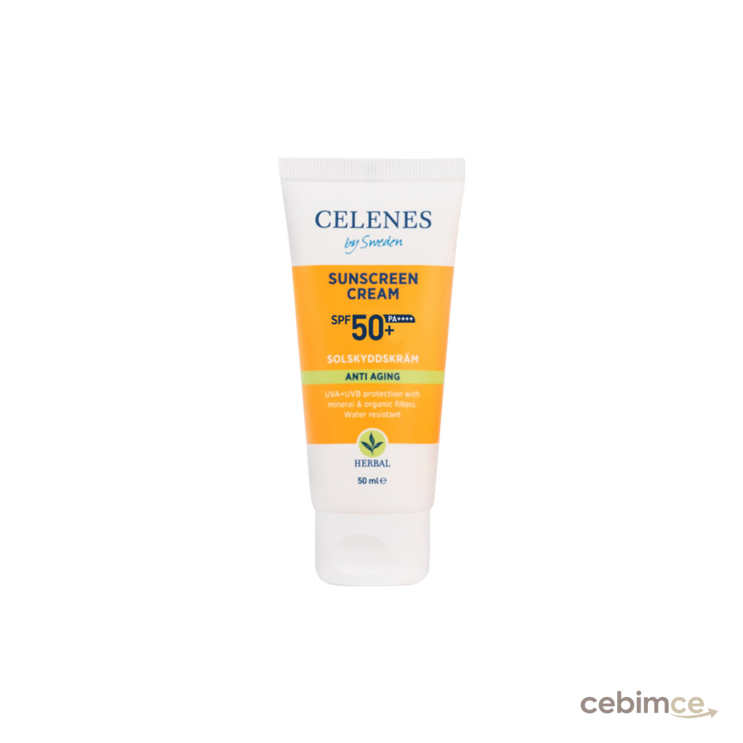 Celenes Herbal Yaşlanma Karşıtı Güneş Kremi SPF 50+ 50 ml