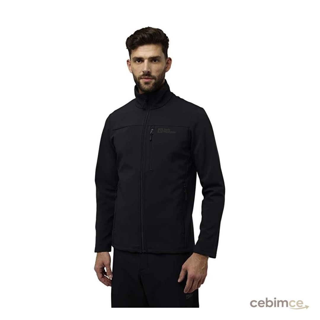 Jack Wolfskin Whirlwind Erkek Siyah Softshell