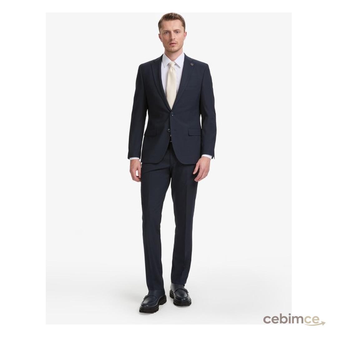 Pierre Cardin Erkek Lacivert Slim Fit Takım Elbise 50325155-VR033