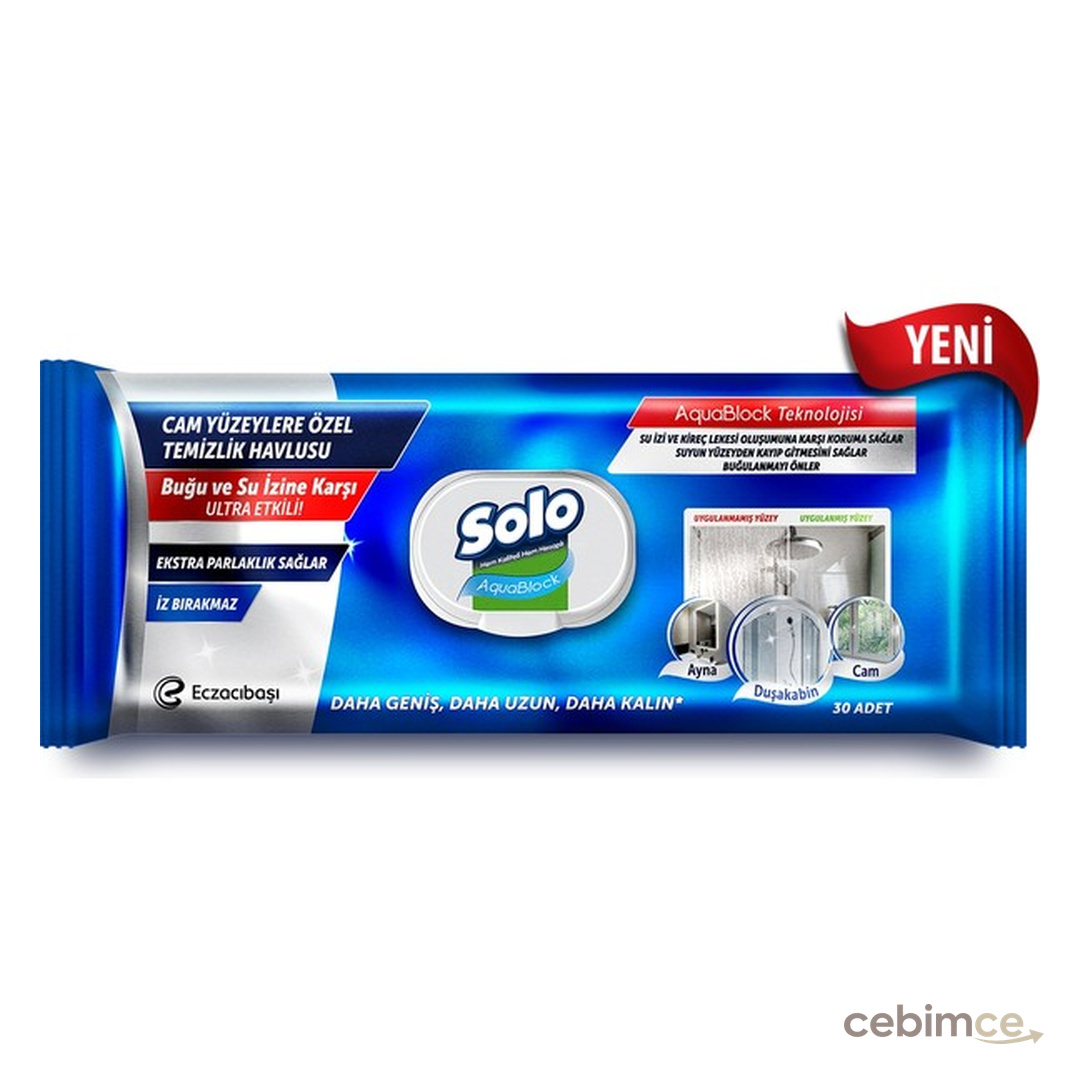 Solo Aquablock Yüzey Temizlik Havlusu 30 Yaprak