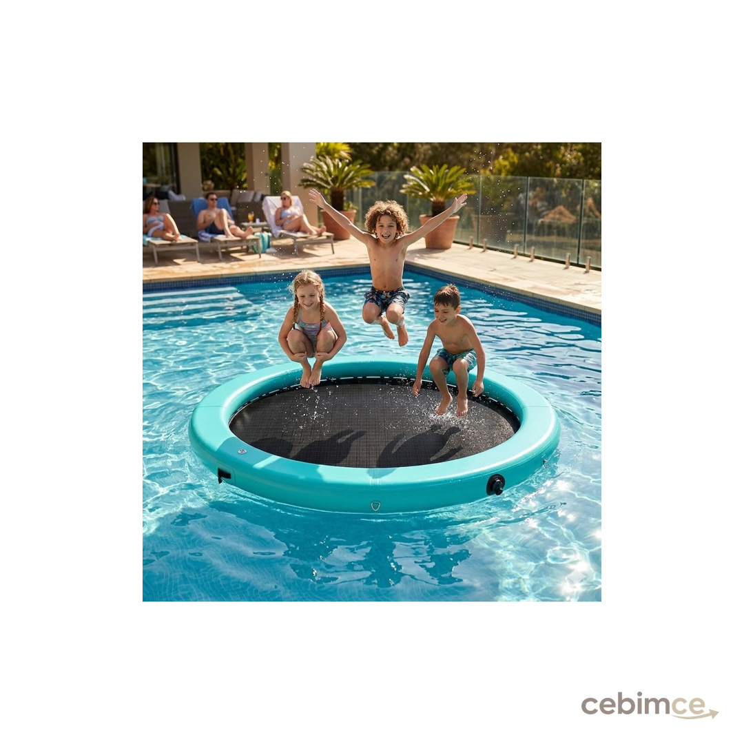 Funwater Şişme Fileli Deniz Hamağı Tekne Arkası Rıhtım 3 Metre 8 Kişilik 1 Yıl Garanti