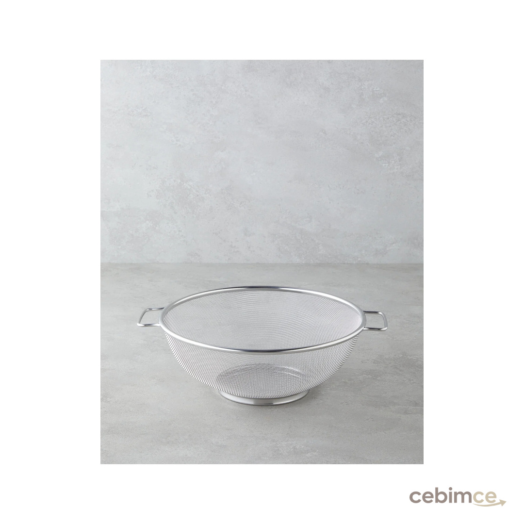 English Home Brims Paslanmaz Çelik Süzgeç 26 cm Gri