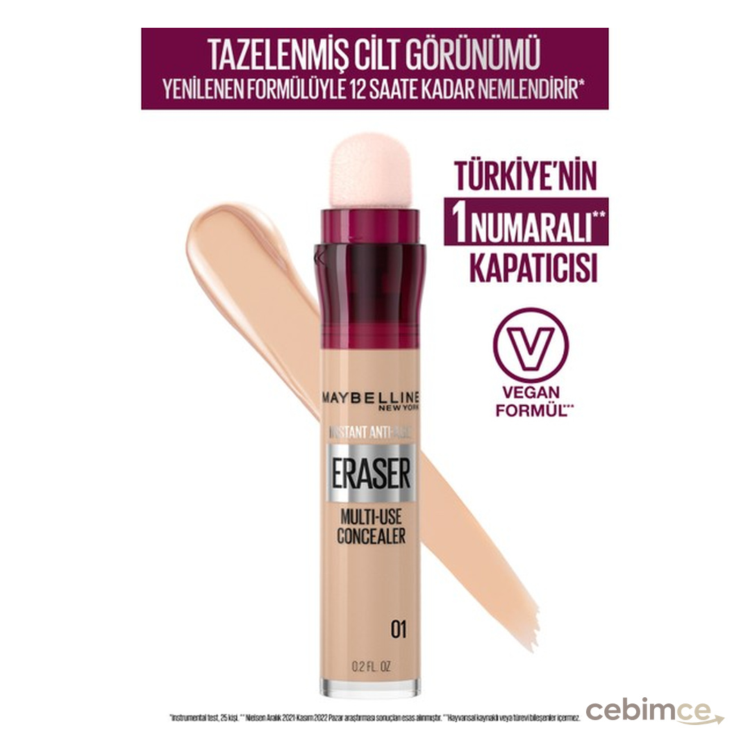 Maybelline New York Instant Anti Age Eraser Kapatıcı - 01 Light