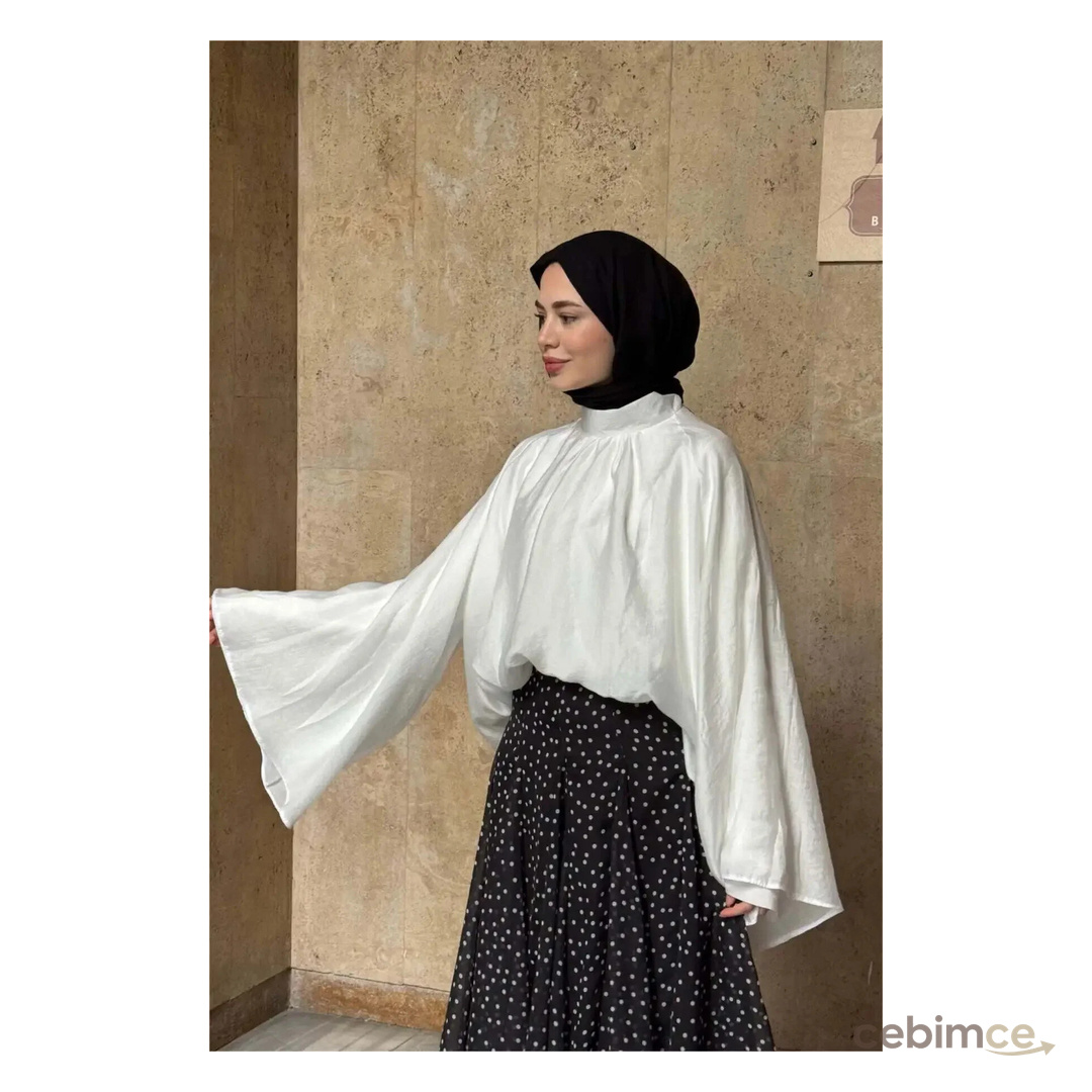 Faya Boutique Beyaz Şifon Velissa Bluz