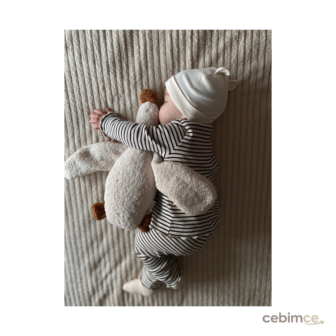 bohemoon Sevimli Ördek Teddy Bebek Çocuk Uyku Arkadaşı Krem/camel