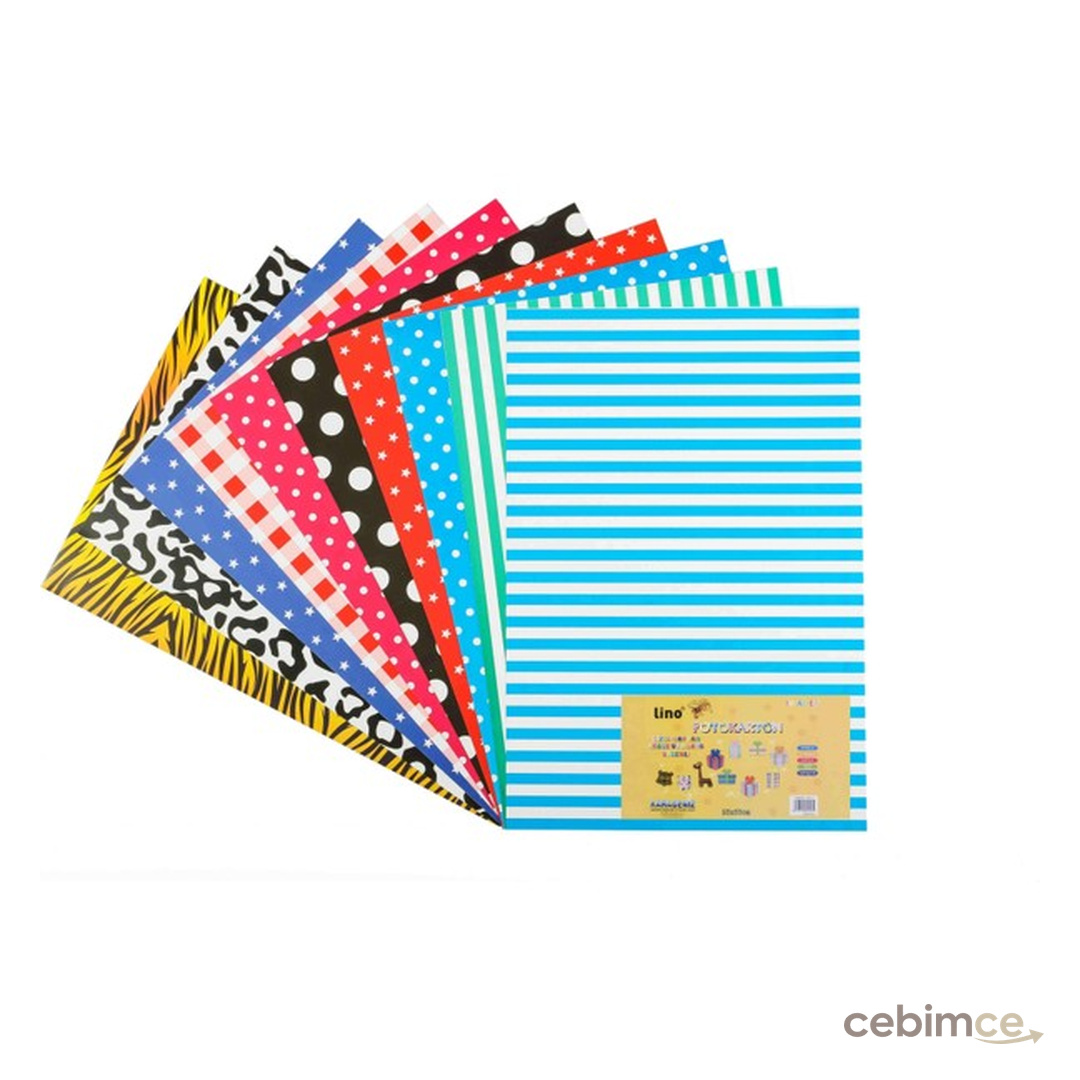 Lino Fotokarton Desenli 23X33 10 Adet 2701J