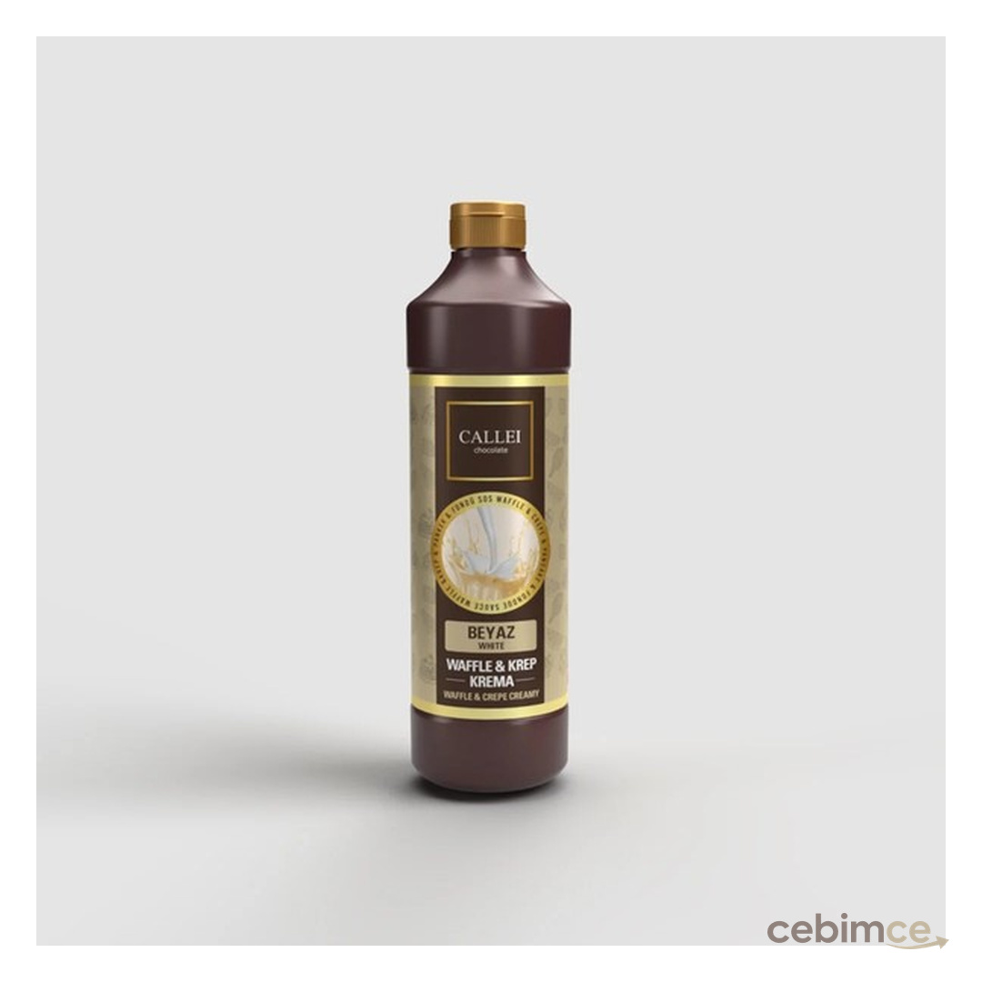 Callei Chocolate Callei Beyaz Waffle Çikolatası 1 kg - Palm ve Trans Yağ İçermeyen, Parlak ve Akışkan Kıvamı ile