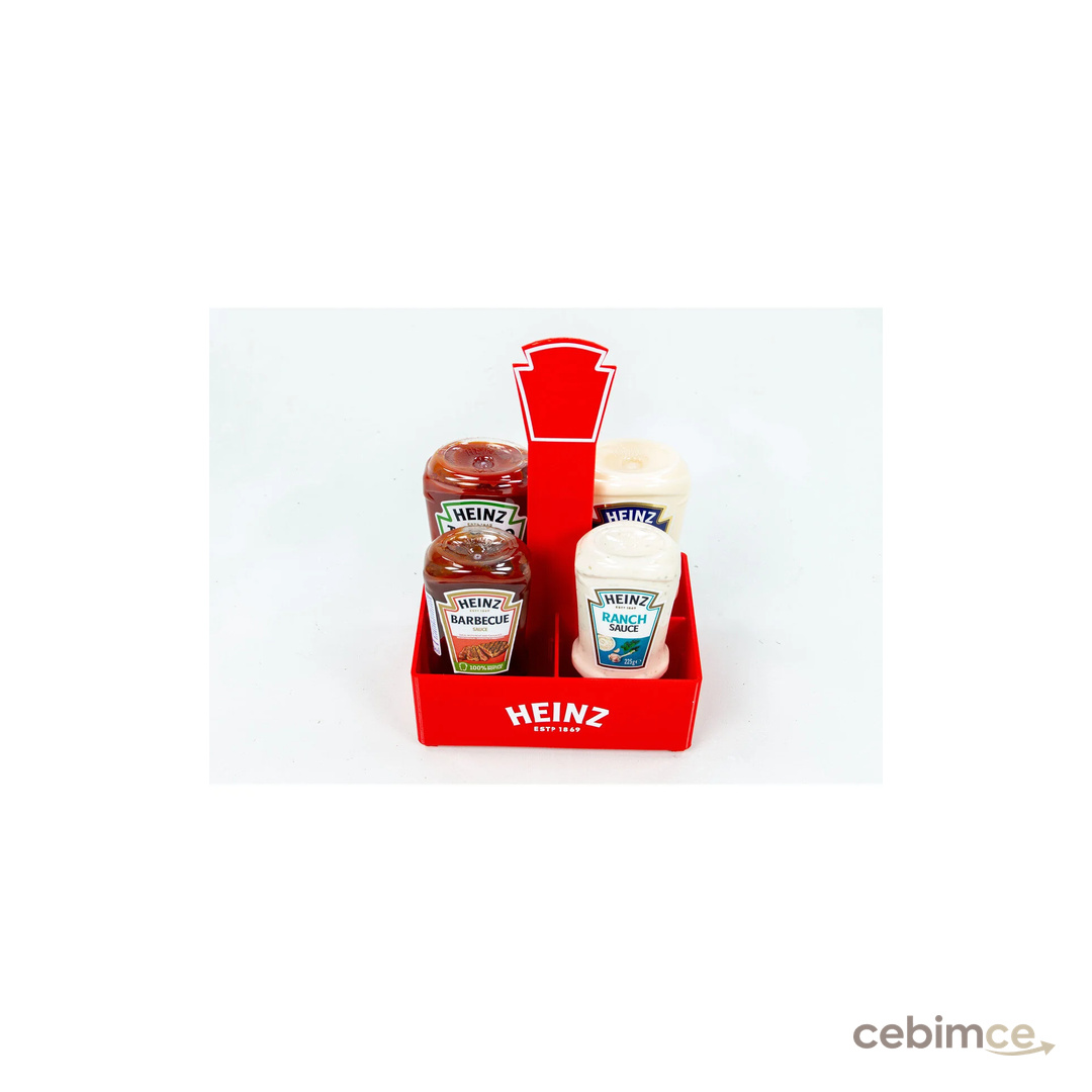 Heinz Kırmızı Sosluk Hediyeli Gurme Sos Seti 4'lü (Ketçap, Mayonez, Barbekü, Ranch) SKT: 18.11.2026
