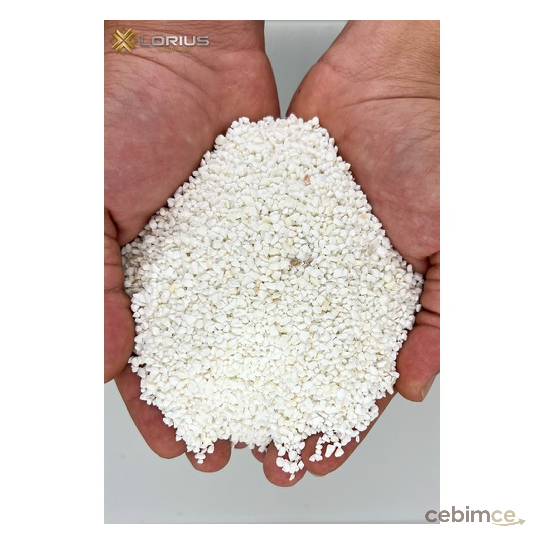 Lorius Beyaz Dolamit Akvaryum Kumu 1.5-3mm Boyutunda Temiz Su için Kullanım Amacı 1kg