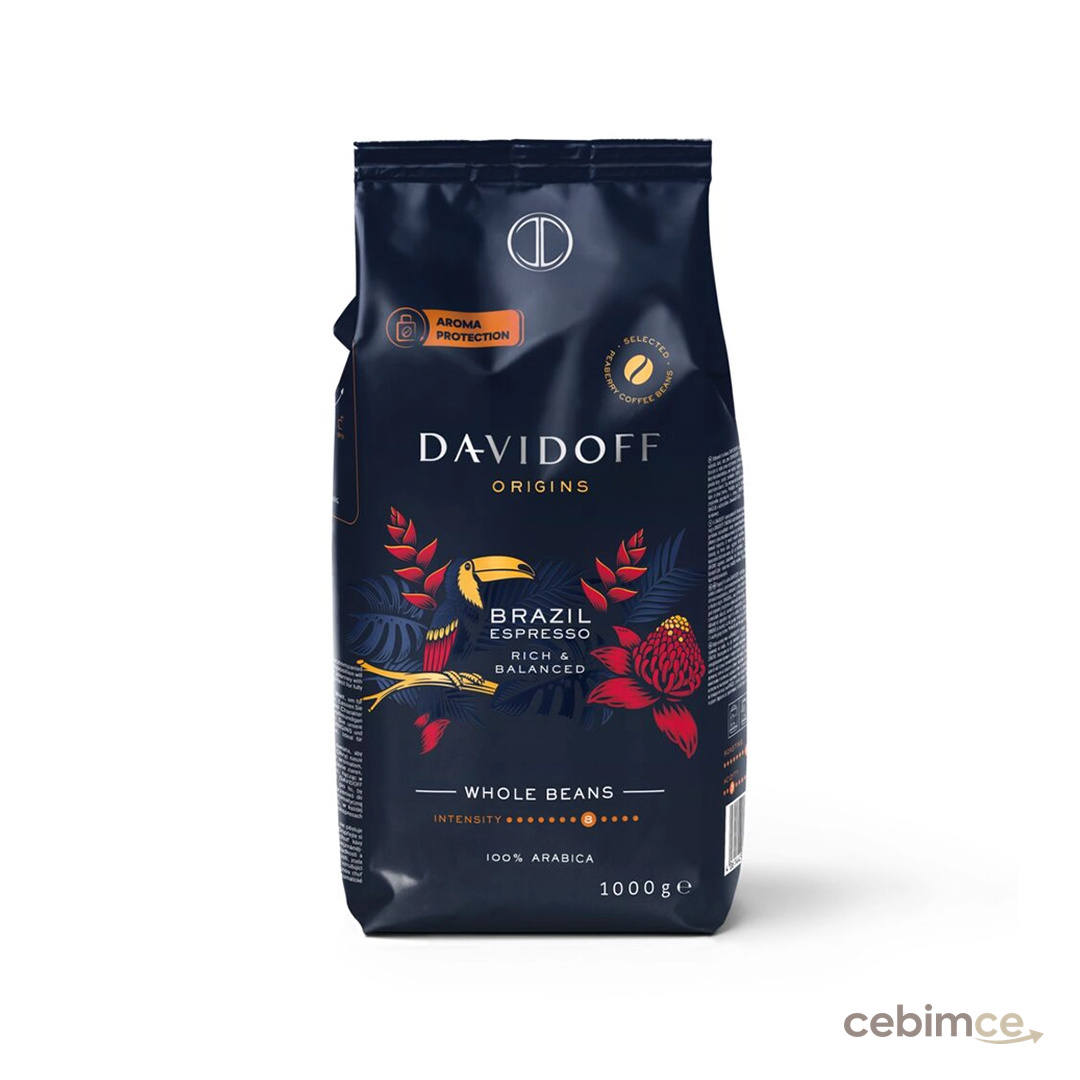 Davidoff Cafe Origins Brazil Çekirdek Kahve 1000 G