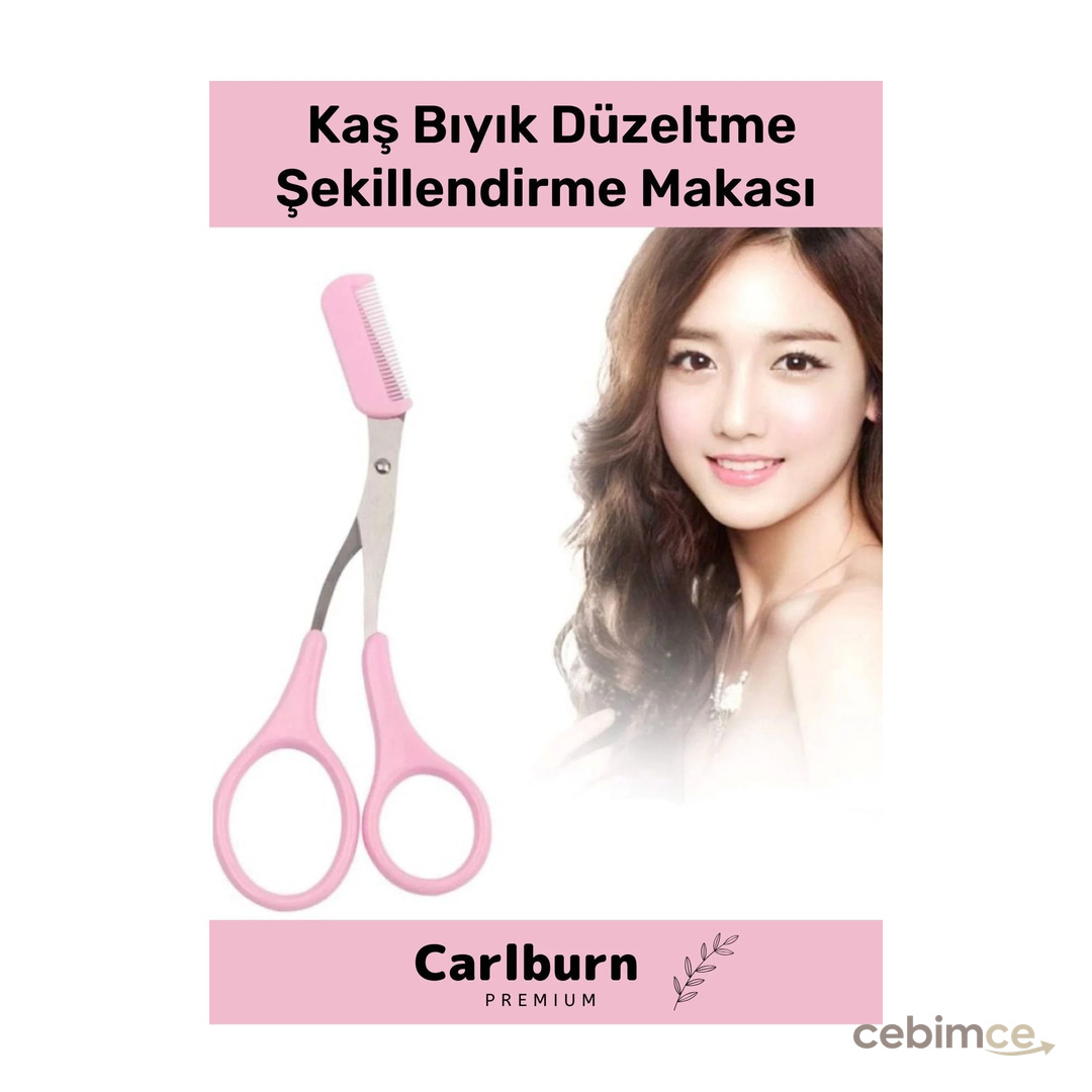 Özel Üretim Çok Amaçlı Keskin Bıçaklı Taraklı Kaş Bıyık Düzeltme Şekillendirme Makası