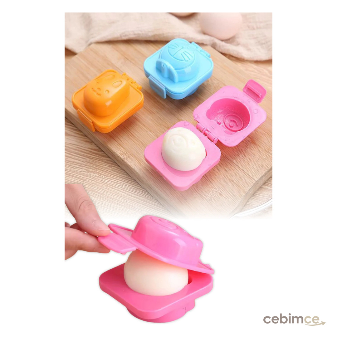 omilife Pembe Sushi Pirinç Hamur Yumurta Şekillendirme Kalıbı Çocuk Sunum Aparatı 7,5x7 cm
