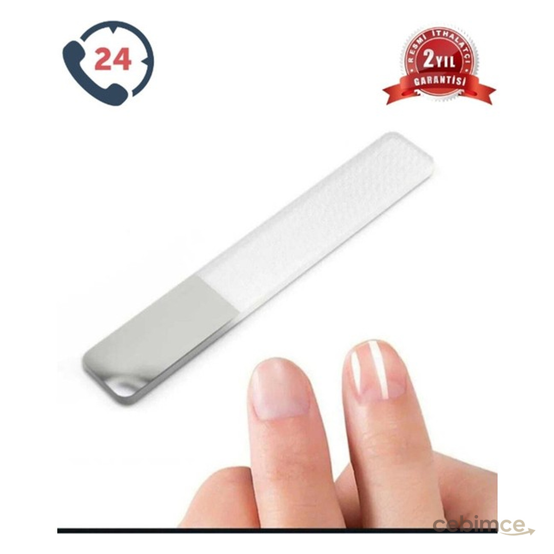 Nanopro Tırnak Törpüleme Aleti Cam Malzeme ile Parlatma 80x10x0,4 mm Manikür & Pedikür İçin