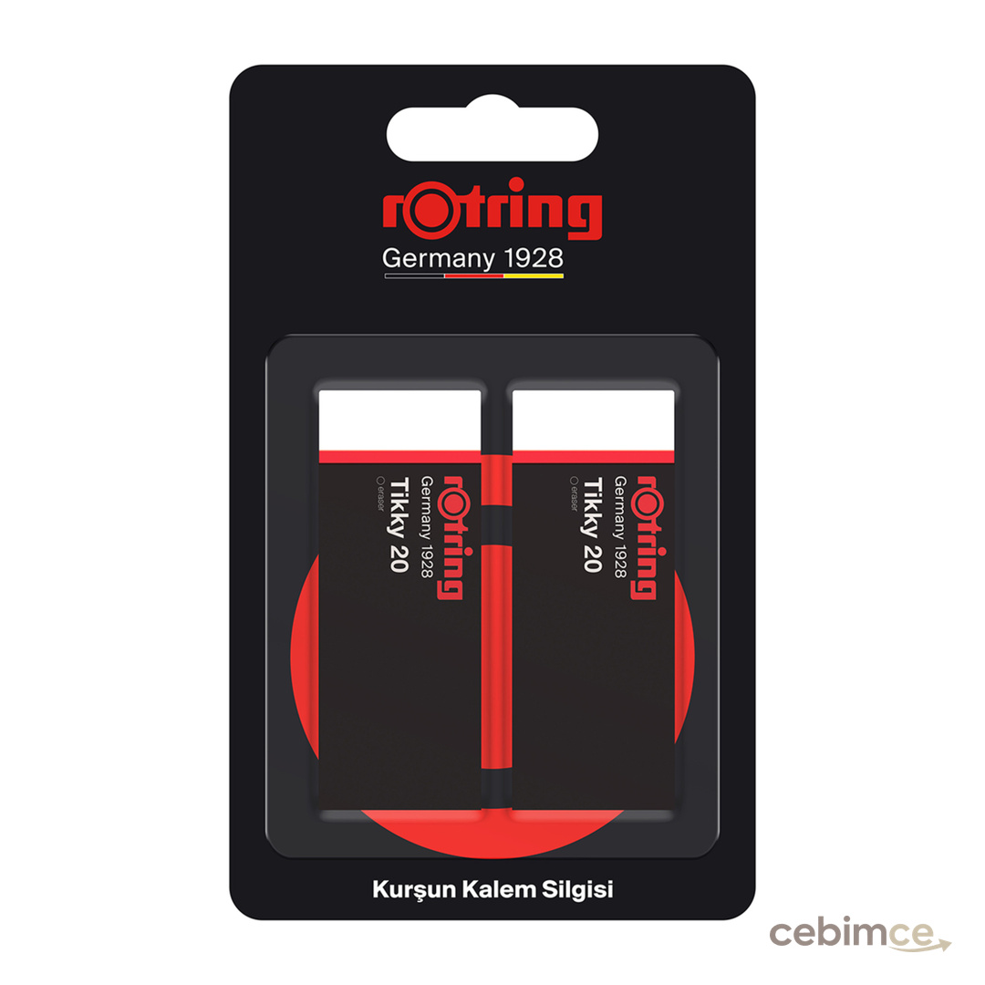 Rotring Tikky Kurşun Uçlu Kalem Silgisi,  2'li, Büyük boy