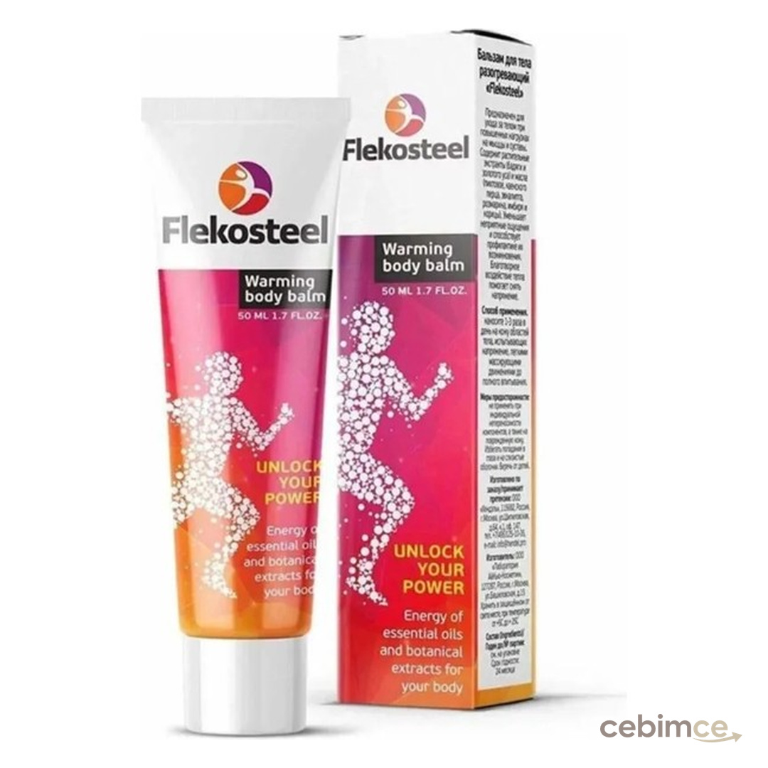 Flekosteel 75 ml Warming Body Balm Krem Enerji ve Rahatlama Sağlayan Özel Özellikler