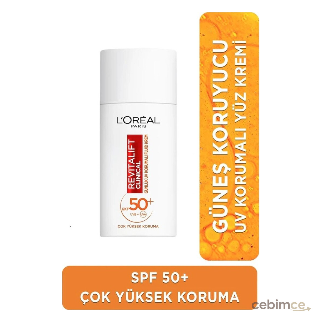 L'Oreal Paris Revitalift Clinical Leke Karşıtı Koruyucu Güneş Kremi SPF50+ 50 ML
