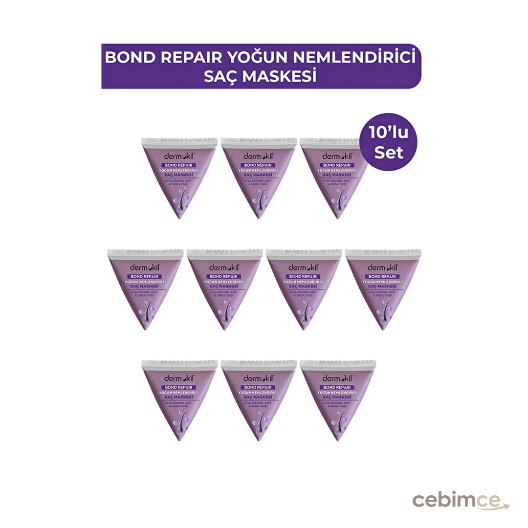 Dermokil Bond Repair Yoğun Nemlendirici Saç Maskesi 25 ml x 10 Adet