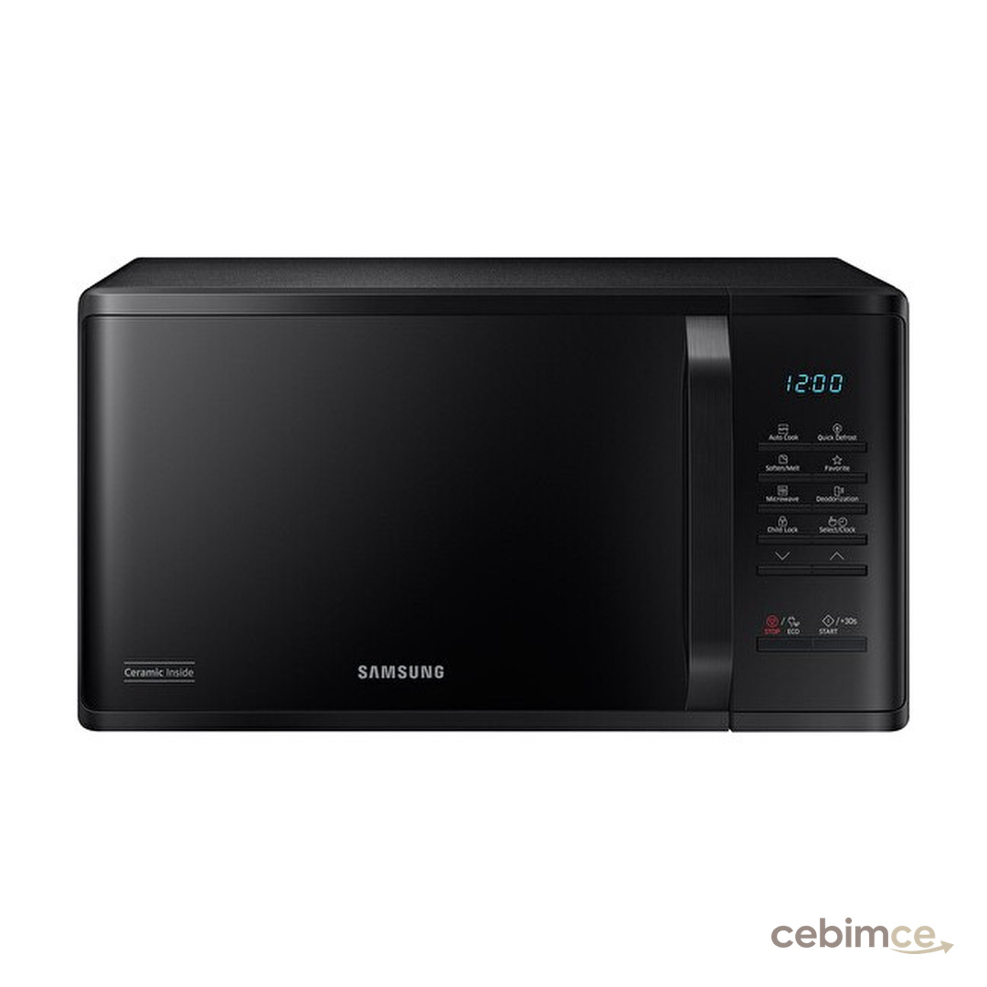 Samsung 23L Siyah Mikrodalga Fırın 800 W Güçlü Buz Çözme Fonksiyonu ile Pratik Kullanım MS23K3513AK