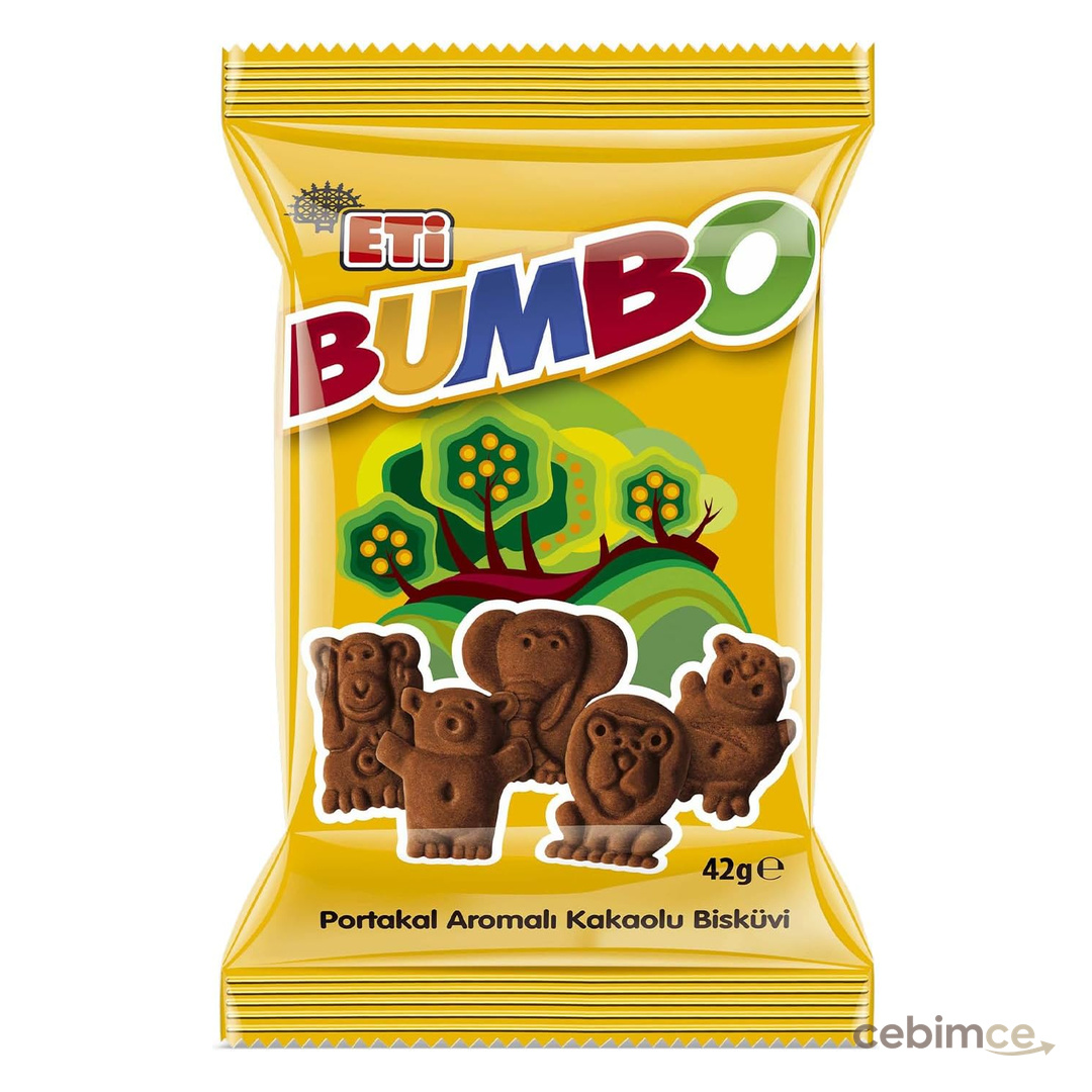 Eti Bumbo Portakal Aromalı Kakaolu Bisküvi 42 g x 24 Adet