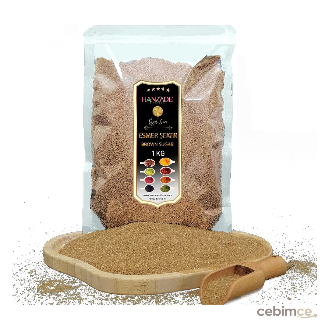 Hanzade Bitkisel Esmer Şeker Toz 1 Kg
