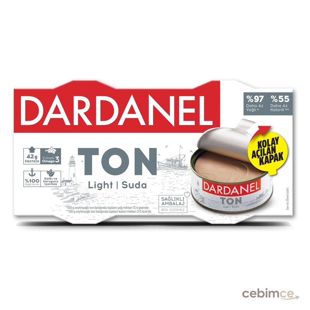 Dardanel Light Ton Balığı 2x140 gr