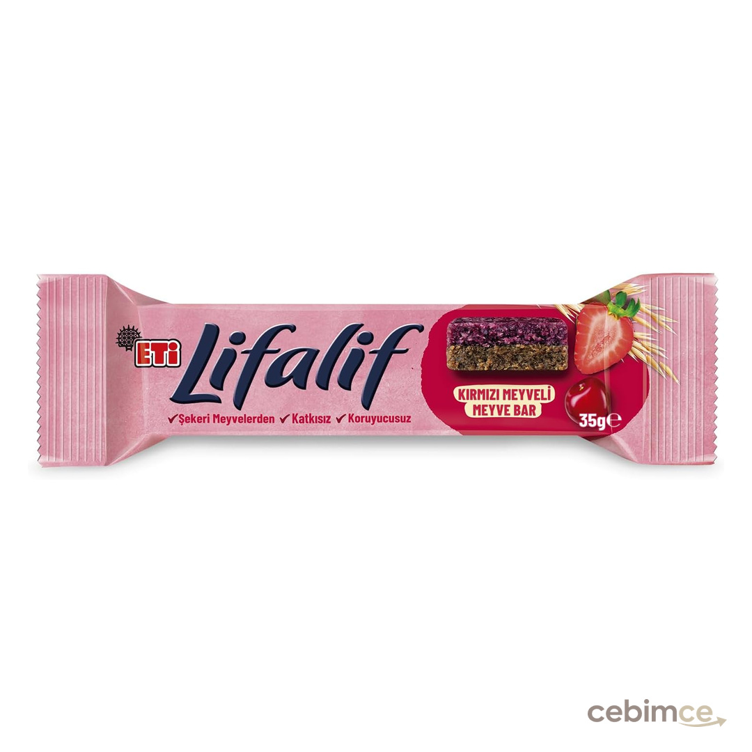 Eti Lifalif Kırmızı Meyveli Meyve Bar 35 g x 16 Adet