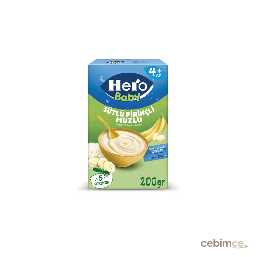 Hero Baby Gece Sütlü Muzlu Pirinçli 200 Gr