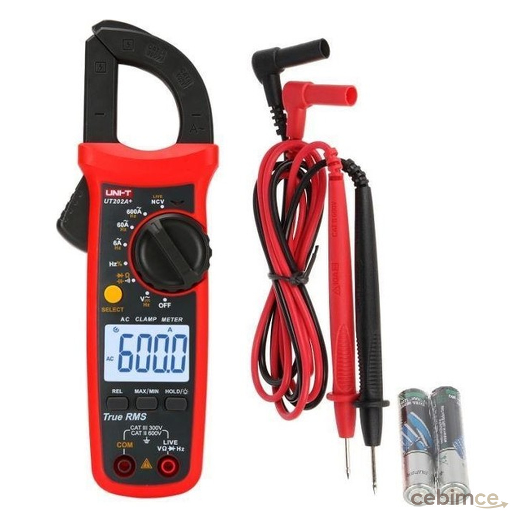 Uni-T Ut 202A+ 600A Ac True Rms Dijital Pensampermetre
