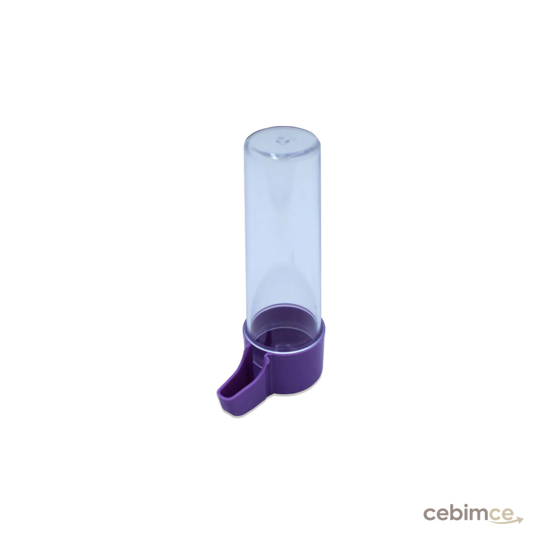 Quik 2 Adet Kuş Suluk Şeffaf Plastik 100 ml – Muhabbet Kuşu, Kanarya, Papağan İçin Dayanıklı Su Kabı
