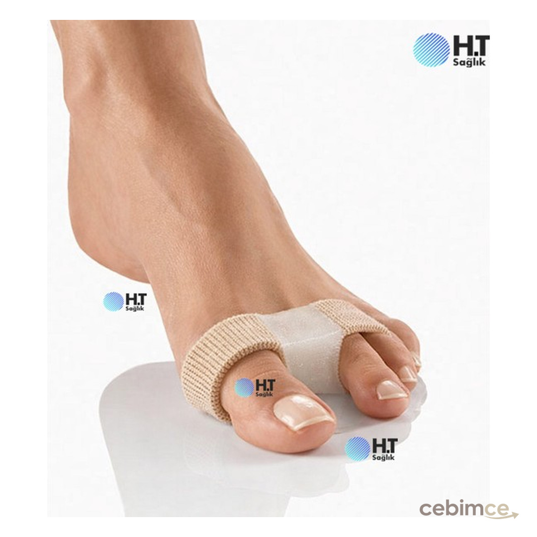 H.T SAĞLIK Ht Sağlık Ayak Parmağı Düzeltici Haluks Halluks Valgus Bunyon Makara 2 Adet Esnek Silikon ve Kumaş