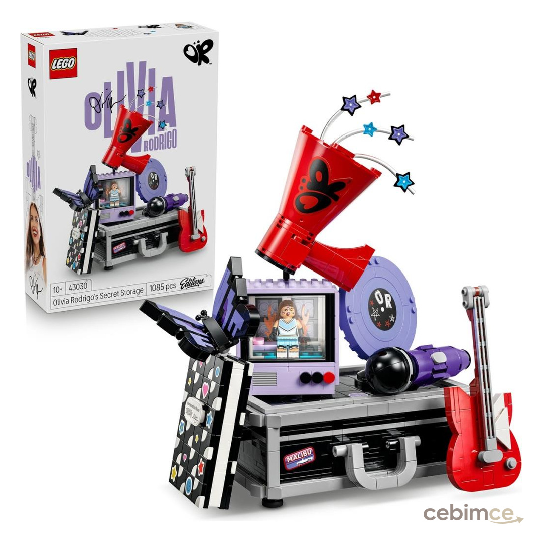 LEGO Editions Olivia Rodrigo’nun Gizli Bavulu - Minifigür Içeren Oyuncak Yapım Seti (1085 Parça) 43030