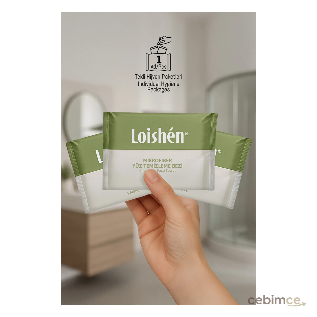Loishen Mikrofiber Yüz Temizleme Bezi - Ultra Hassas Dokulu Makyaj Temizleme (YIKA TEKRAR KULLAN)