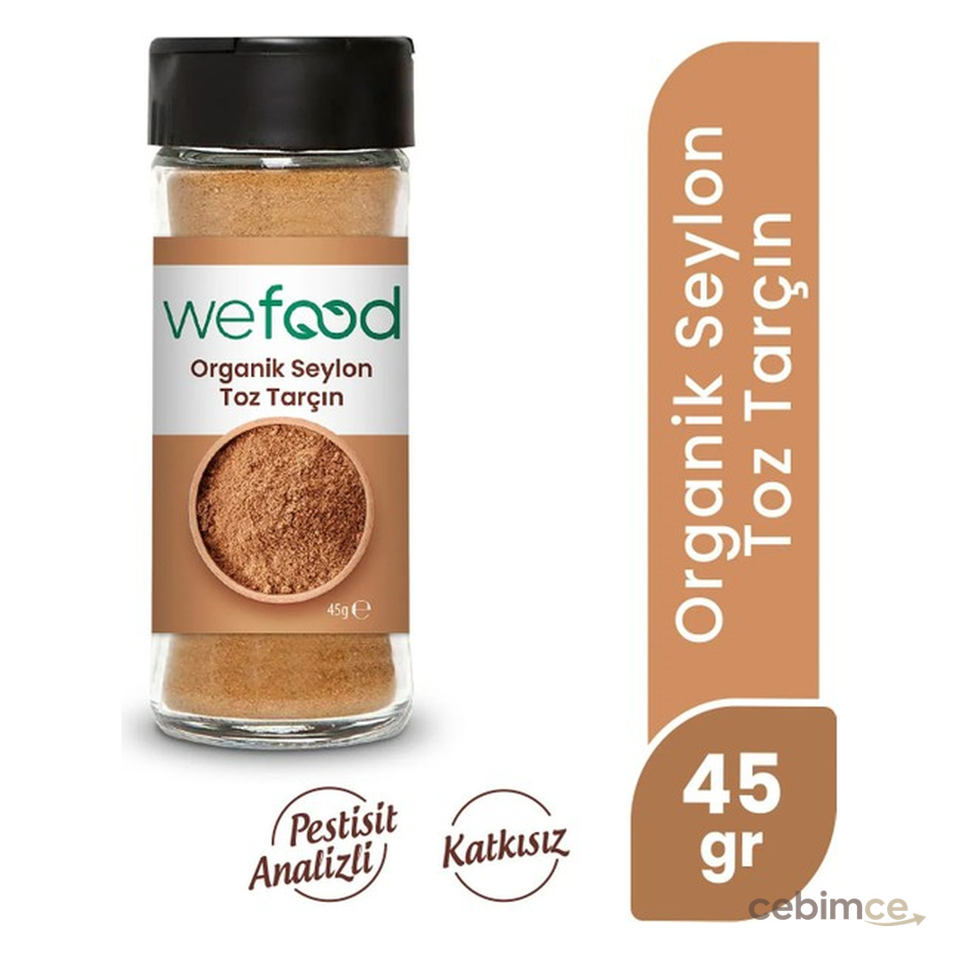 Wefood Organik Seylon Tarçın Tozu 45 gr 8682392174396
