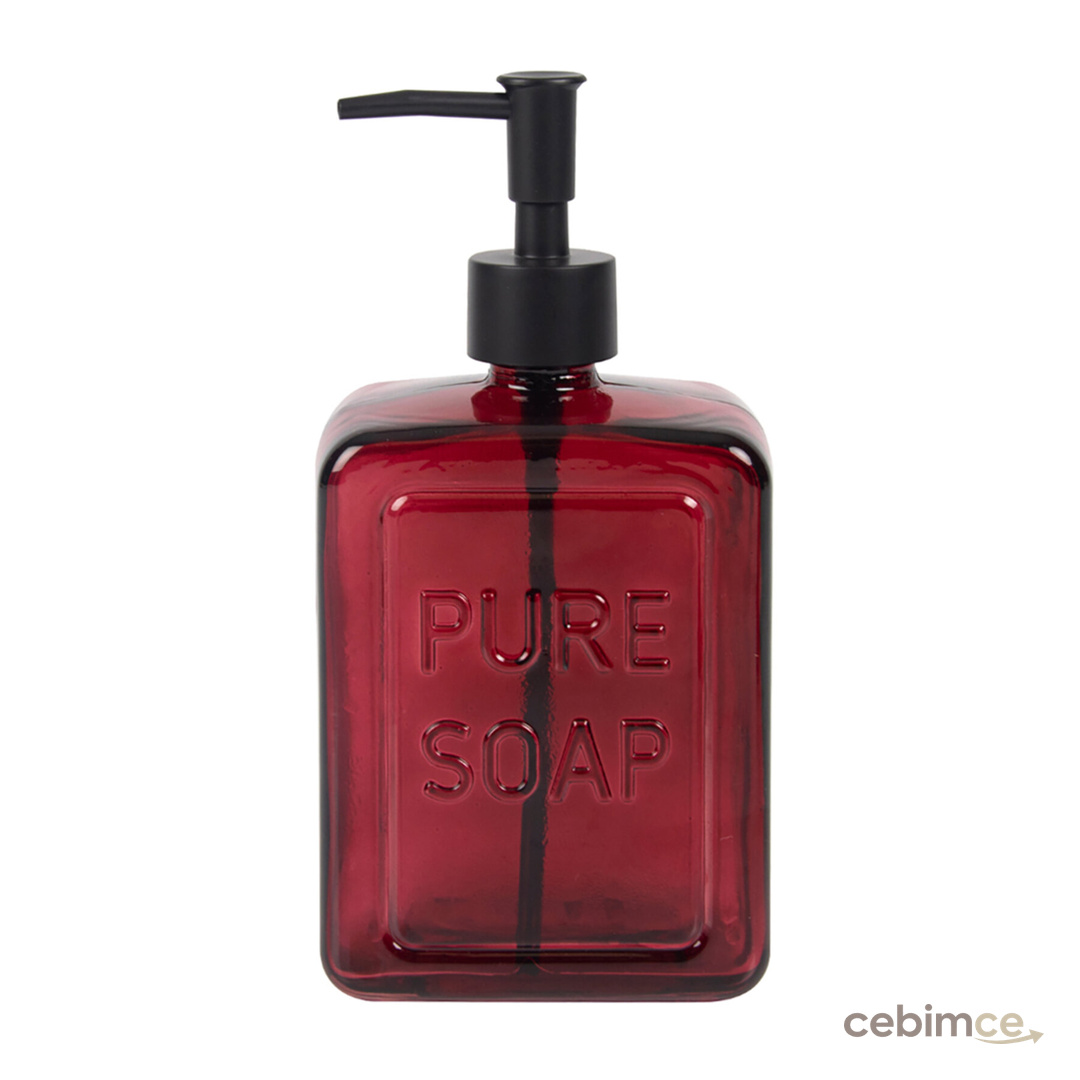 Bestchoice Sıvı Sabunluk Renkli Cam 570 Ml