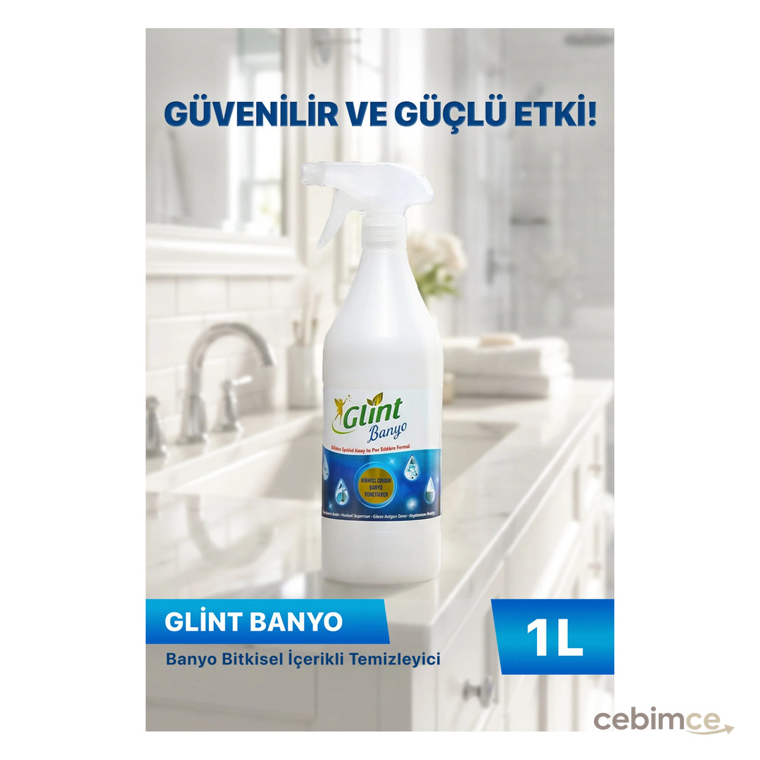 GLİNT Banyo 1 Litre Bitkisel İçerikli Kireç ve Pas Temizleyici