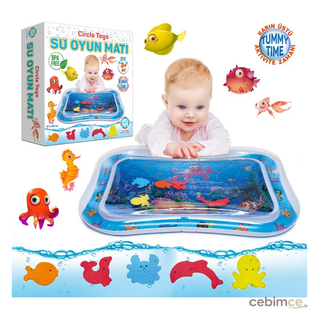 Circle Toys Bebek Su Oyun Matı Tummy Time Karın Üstü Aktivite Zamanı