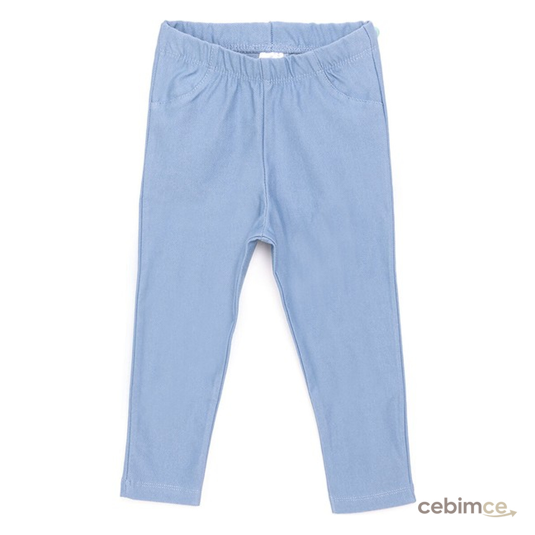 Hellobaby Kız Denim Görünümlü Tayt Kız Bebek
