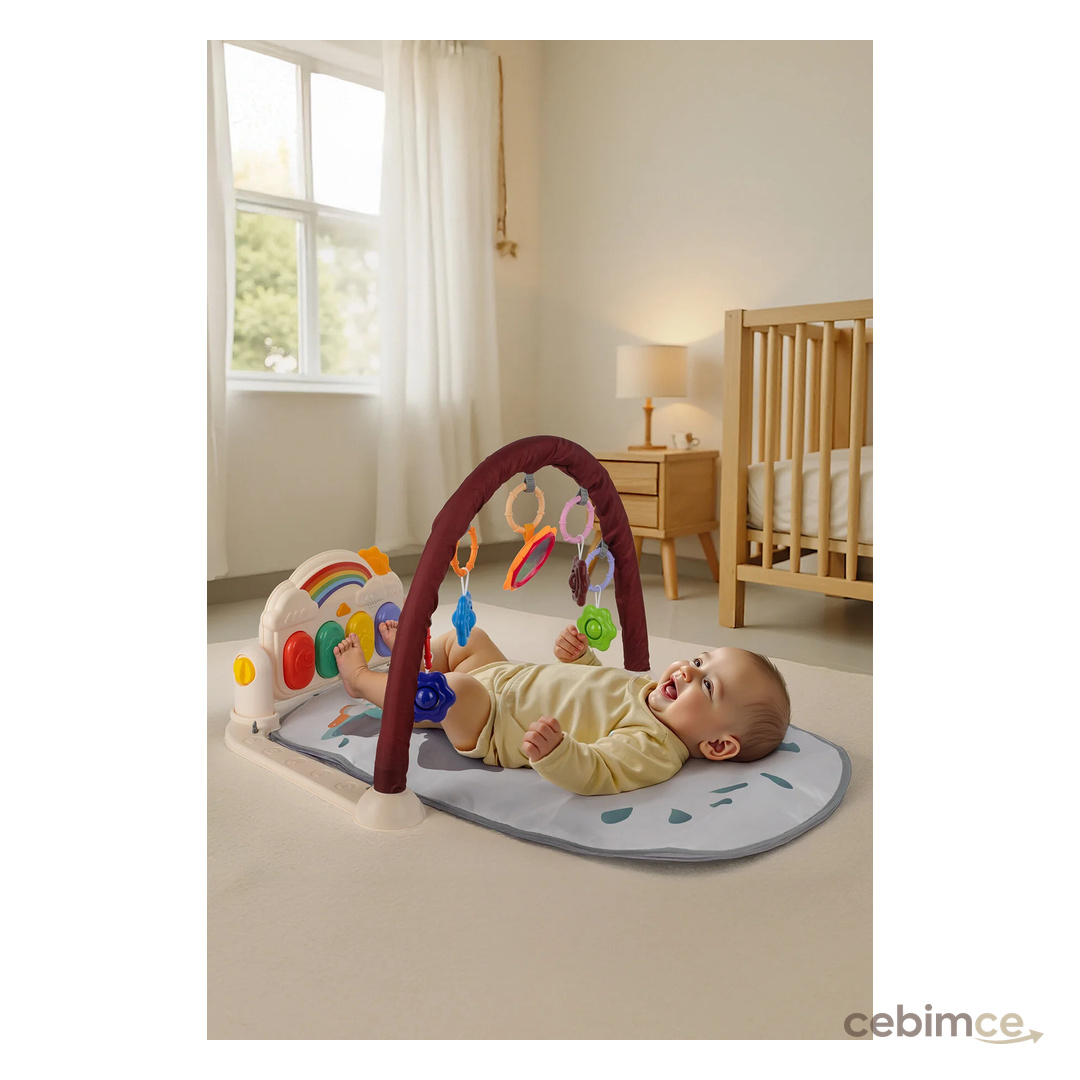 BABYCİM Babycim Piyanolu Gökkuşağı Oyun Halısı