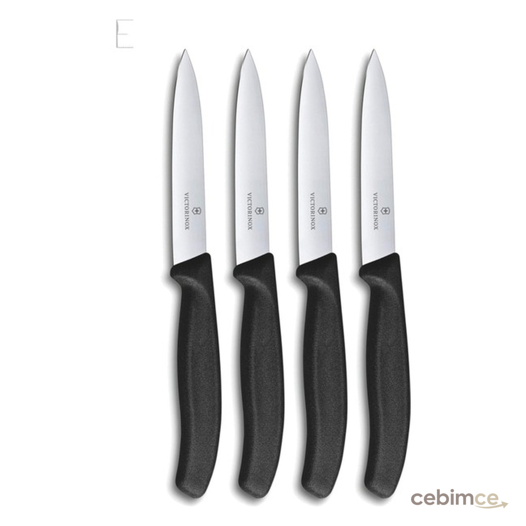 Victorinox Siyah 10 cm Bıçak Seti Novaev Özel